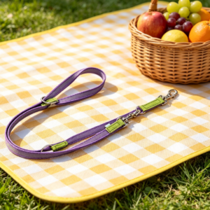 Multi-Adjustable Color-Block Nylon Pet Leash – Versatile & Convertible