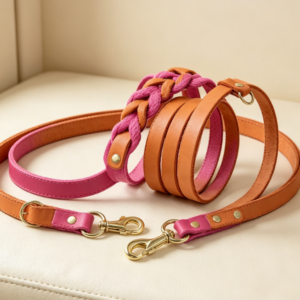 Hands-Free Genuine Leather Dog Leash (Adjustable Waist)