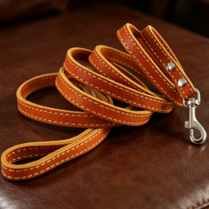 Classic Thickened Genuine Leather Dog Leash (Small Dogs)