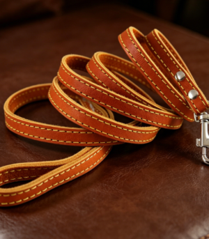 Classic Thickened Genuine Leather Dog Leash (Small Dogs)