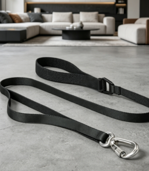 Wide Solid-Color Nylon Pet Leash – Minimalist, Universal Fit for Small & Large Dogs
