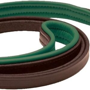 Narrow Padded Leather Dog Leash