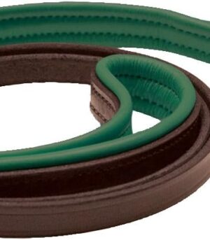 Narrow Padded Leather Dog Leash