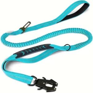 Heavy-Duty Tactical Leash (Shock-Absorbing, with Carabiner)